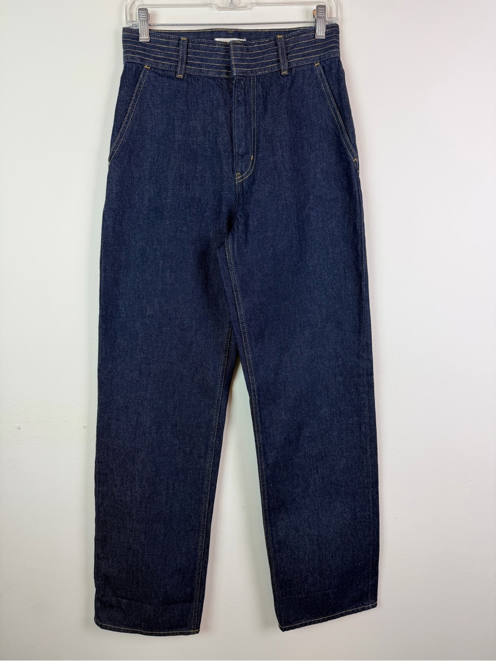 NWT FRAME Trapunto Trouser Jeans in Rinse Size 26 - Picture 5 of 15